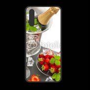 Coque  Huawei P20 PREMIUM Champagne et fraises