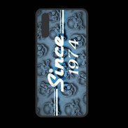 Coque  Huawei P20 PREMIUM Since crane bleu 1974
