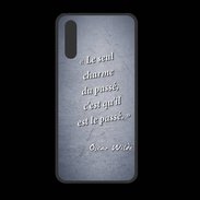 Coque  Huawei P20 PREMIUM Charme passé Bleu Citation Oscar Wilde