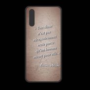 Coque  Huawei P20 PREMIUM Chose vraie Rouge Citation Oscar Wilde