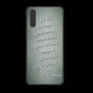 Coque  Huawei P20 PREMIUM Quart d'heure vert Citation Oscar Wilde