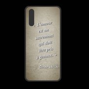 Coque  Huawei P20 PREMIUM Sacrement amour Sepia Citation Oscar Wilde