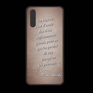 Coque  Huawei P20 PREMIUM Sagesse rêves Rouge Citation Oscar Wilde
