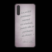Coque  Huawei P20 PREMIUM Société rêveur Rose Citation Oscar Wilde