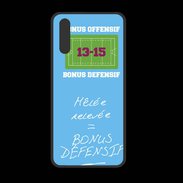 Coque  Huawei P20 PREMIUM Mêlée relevée Bonus offensif-défensif Bleu