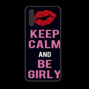 Coque  Huawei P20 PREMIUM Keep Calm Girly Noir