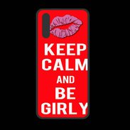 Coque  Huawei P20 PREMIUM Keep calm Girly Rouge