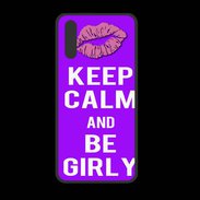 Coque  Huawei P20 PREMIUM Keep Calm Girly Violet