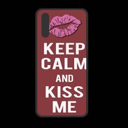 Coque  Huawei P20 PREMIUM Keep Calm Kiss me Brique