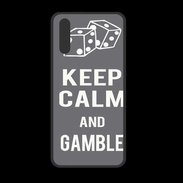 Coque  Huawei P20 PREMIUM Keep Calm Gamble Gris