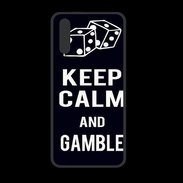 Coque  Huawei P20 PREMIUM Keep Calm Gamble Noir