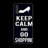 Coque  Huawei P20 PREMIUM Keep Calm Go Shopping Noir