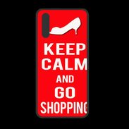 Coque  Huawei P20 PREMIUM Keep Calm Go Shopping Rouge