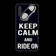 Coque  Huawei P20 PREMIUM Keep Calm Ride on Noir