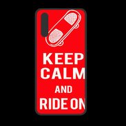 Coque  Huawei P20 PREMIUM Keep Calm Ride on Rouge