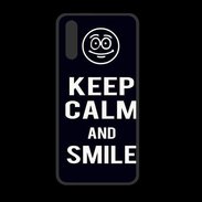 Coque  Huawei P20 PREMIUM Keep Calm Smile Noir
