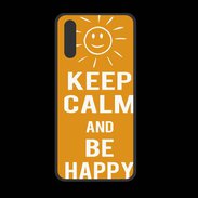 Coque  Huawei P20 PREMIUM Keep Calm Be Happy Orange