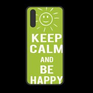 Coque  Huawei P20 PREMIUM Keep Calm Be Happy Vert pomme