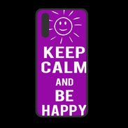Coque  Huawei P20 PREMIUM Keep Calm Be Happy Violet