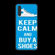 Coque  Huawei P20 PREMIUM Keep Calm Buy Shoes Cyan 