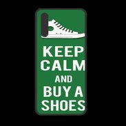 Coque  Huawei P20 PREMIUM Keep Calm Buy Shoes Vert