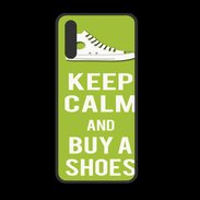 Coque  Huawei P20 PREMIUM Keep Calm Buy Shoes Vert Pomme