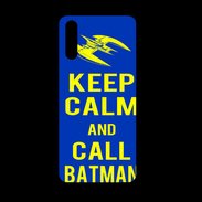 Coque  Huawei P20 PREMIUM Keep Calm Batman Bleu
