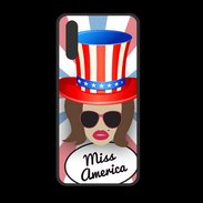 Coque  Huawei P20 PREMIUM Miss USA Chatain