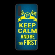 Coque  Huawei P20 PREMIUM Keep Calm and Be the First Bleu