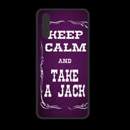 Coque  Huawei P20 PREMIUM Keep Calm and Take Jack Violet
