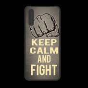 Coque  Huawei P20 PREMIUM Keep Calm and Fight Gris