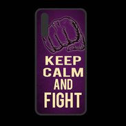 Coque  Huawei P20 PREMIUM Keep Calm and Fight Violet