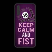 Coque  Huawei P20 PREMIUM Keep Calm and Fist Violet