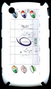 Coque Blackberry 8520 6 Nations Blanc